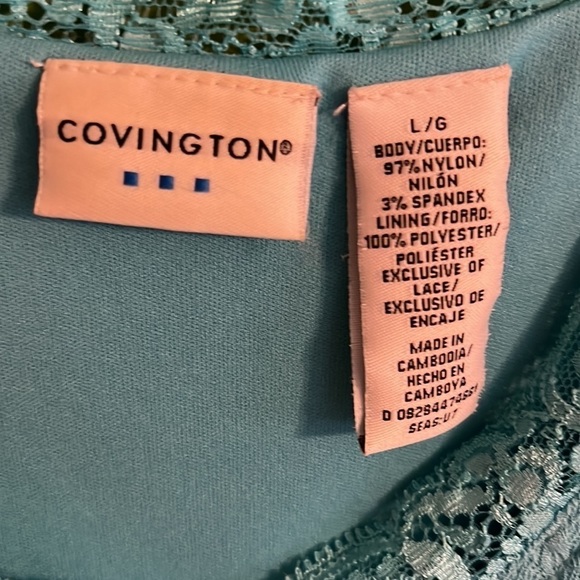 Covington women’s t-shirt v-neck - size L - light blue - Picture 4 of 4